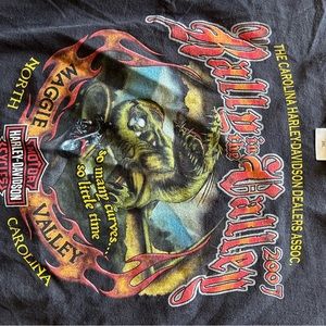 AUTHENTIC HARLEY DAVIDSON 2llg black T shirt